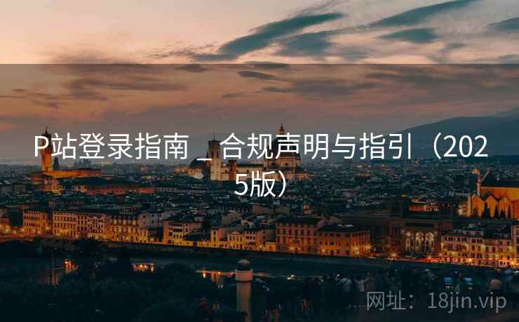 P站登录指南 _ 合规声明与指引（2025版）